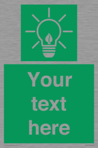 SV10791: Custom Green square with Save Energy