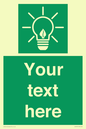 SV10791: Custom Green square with Save Energy