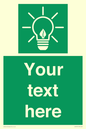 SV10791: Custom Green square with Save Energy
