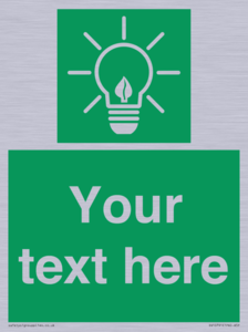 SV10791: Custom Green square with Save Energy