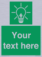 SV10791: Custom Green square with Save Energy