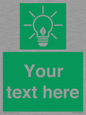 SV10791: Custom Green square with Save Energy