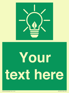 SV10791: Custom Green square with Save Energy