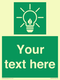 SV10791: Custom Green square with Save Energy