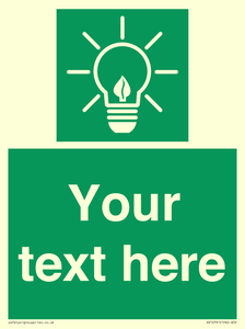 SV10791: Custom Green square with Save Energy