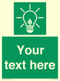 SV10791: Custom Green square with Save Energy