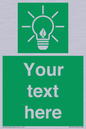 SV10791: Custom Green square with Save Energy