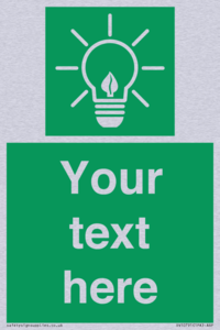 SV10791: Custom Green square with Save Energy