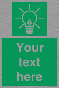 SV10791: Custom Green square with Save Energy