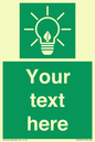 SV10791: Custom Green square with Save Energy
