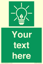 SV10791: Custom Green square with Save Energy