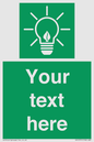 SV10791: Custom Green square with Save Energy
