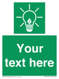 SV10791: Custom Green square with Save Energy