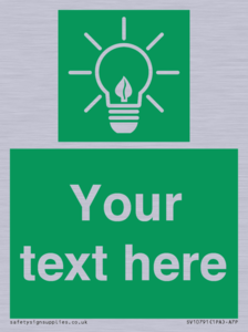 SV10791: Custom Green square with Save Energy