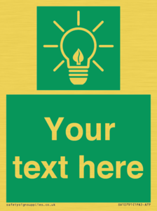 SV10791: Custom Green square with Save Energy