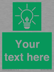 SV10791: Custom Green square with Save Energy