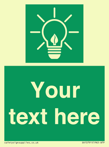 SV10791: Custom Green square with Save Energy