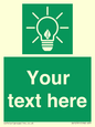 SV10791: Custom Green square with Save Energy
