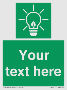 SV10791: Custom Green square with Save Energy