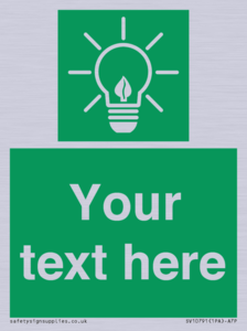 SV10791: Custom Green square with Save Energy