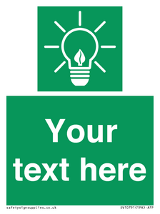 SV10791: Custom Green square with Save Energy