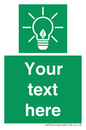 SV10791: Custom Green square with Save Energy