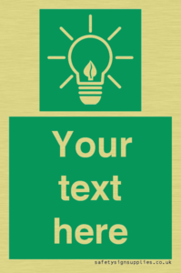 SV10791: Custom Green square with Save Energy