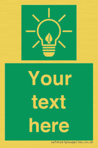 SV10791: Custom Green square with Save Energy