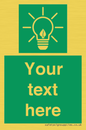 SV10791: Custom Green square with Save Energy
