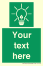 SV10791: Custom Green square with Save Energy