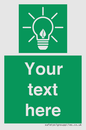 SV10791: Custom Green square with Save Energy