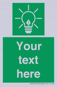 SV10791: Custom Green square with Save Energy