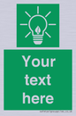 SV10791: Custom Green square with Save Energy