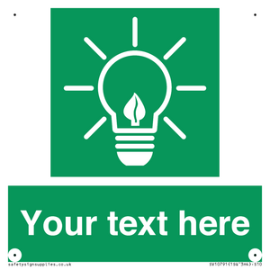 SV10791: Custom Green square with Save Energy