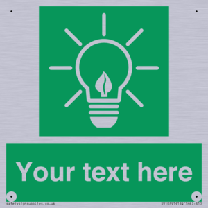 SV10791: Custom Green square with Save Energy