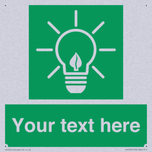 SV10791: Custom Green square with Save Energy