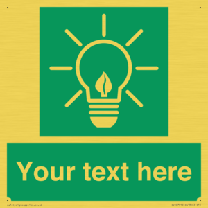 SV10791: Custom Green square with Save Energy