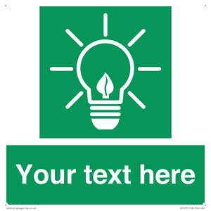 SV10791: Custom Green square with Save Energy