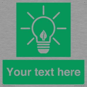 SV10791: Custom Green square with Save Energy