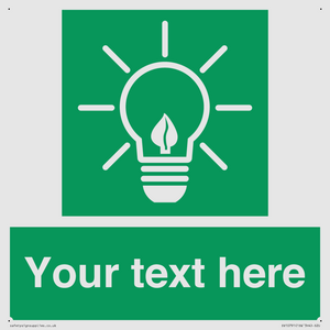 SV10791: Custom Green square with Save Energy