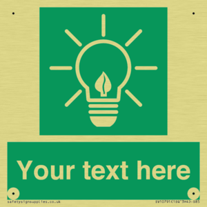 SV10791: Custom Green square with Save Energy