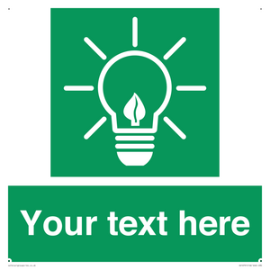 SV10791: Custom Green square with Save Energy