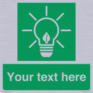 SV10791: Custom Green square with Save Energy