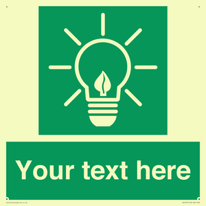 SV10791: Custom Green square with Save Energy