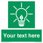 SV10791: Custom Green square with Save Energy