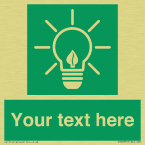 SV10791: Custom Green square with Save Energy