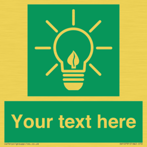 SV10791: Custom Green square with Save Energy