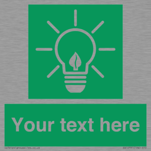 SV10791: Custom Green square with Save Energy