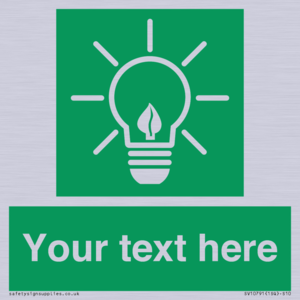SV10791: Custom Green square with Save Energy