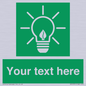 SV10791: Custom Green square with Save Energy